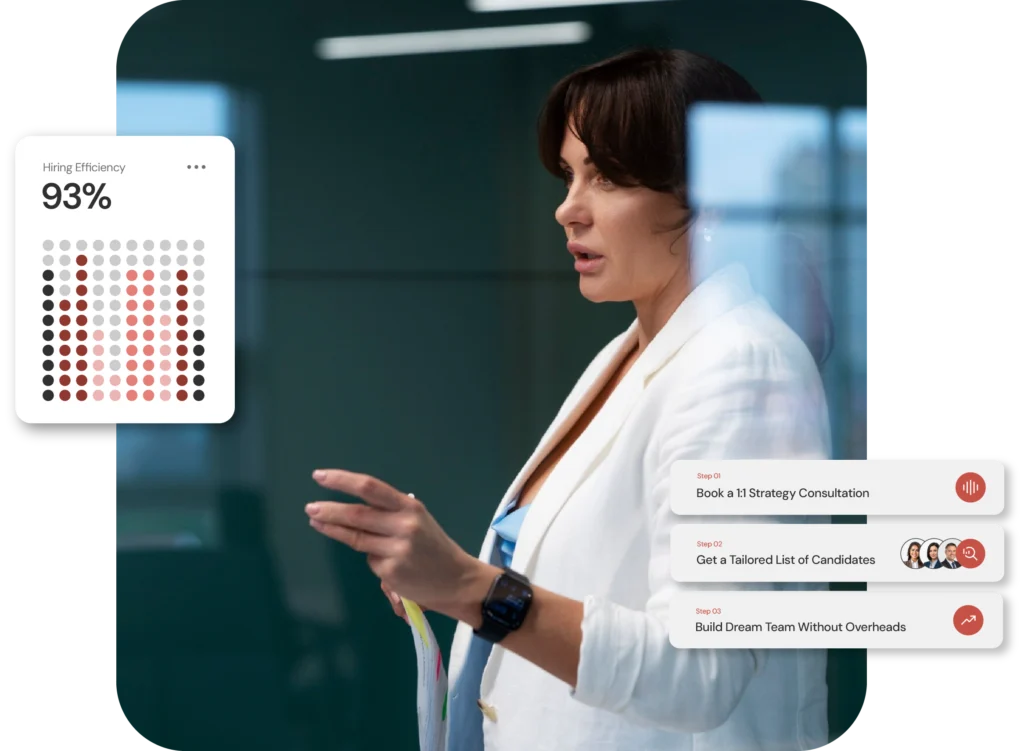 RPO CTA image showing professional FeMale from Halsen Solutions@2x